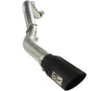 aFe MACHForce XP Exhaust 5in DPF-Back SS 11-13 GM Diesel Trucks V8-6.6L (td) (LML) (Blk Tip)