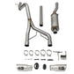 aFe Rebel Series CB 2.5in Dual Center Exit SS Exhaust w/ Polish Tip 07-15 Jeep Wrangler 3.6L/3.8L V6