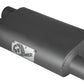 aFe Scorpion Replacement Alum Steel Muffler 2-1/2in In/Out Baffled Offset/Offset 13inL x10inW x4inH