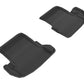 3D MAXpider 2016-2020 Mercedes-Benz C-Class Coupe C205 Kagu 2nd Row Floormats - Black