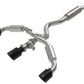 aFe 23-24 Toyota GR Corolla L3 1.6L (t) Gemini XV 3in to 2-1/2in Cat Back Exhaust w/ Black Tips