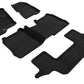 3D Maxpider 09-19 Ford Flex w/o Center Console Elegant 1st 2nd 3rd (2 Eyelets) - Set (Black)