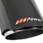 aFe MACH Force-Xp 304 SS Clamp-On Exhaust Tip 2.5in. Inlet / 4.5in. Outlet / 7in. L - Carbon Fiber