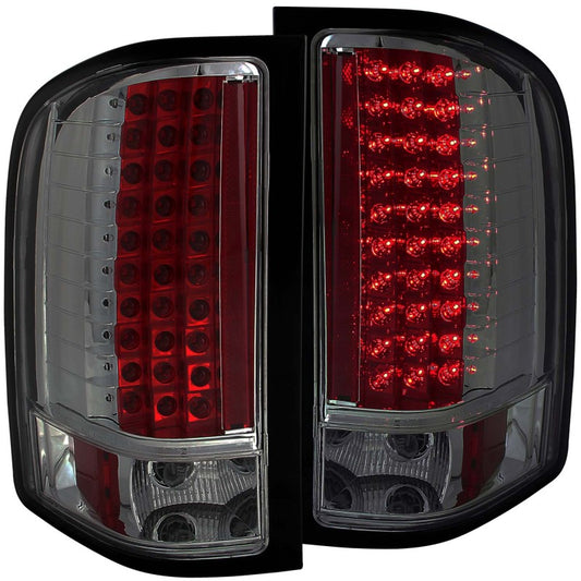 ANZO 2007-2013 Chevrolet Silverado 1500 LED Taillights Smoke