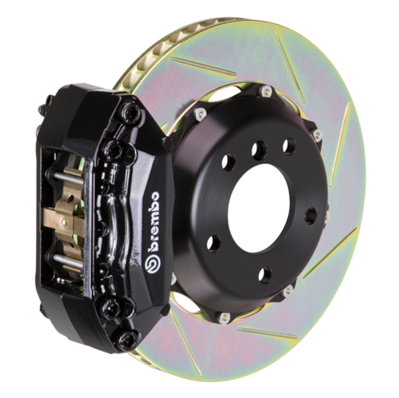 Brembo 97-01 Integra Type-R Front GT BBK 4 Piston Cast 2pc 328x28 2pc Rotor Slotted Type-1-Black