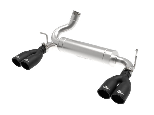 aFe Rebel Series 2.5in 409 SS Axle-Back Exhaust System Black 07-18 Jeep Wrangler (JK) V6-3.6L/3.8L