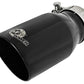 aFe MACH Force-Xp Universal 409 SS Single-Wall Clamp-On Exhaust Tip - Black