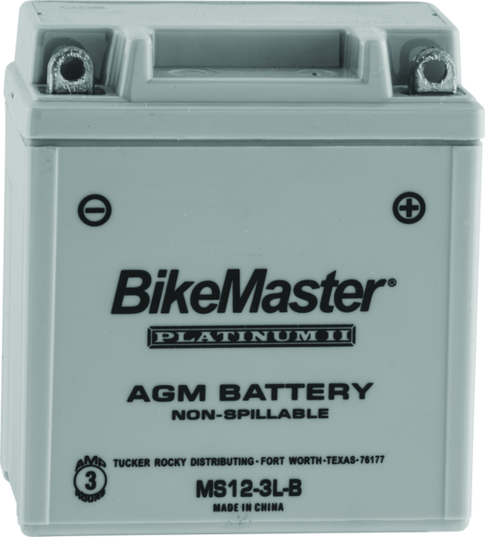 BikeMaster AGM Battery - MS12-3L-B