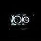 ANZO 2009-2014 Ford F-150 Projector Headlights w/ Halo Black (CCFL)