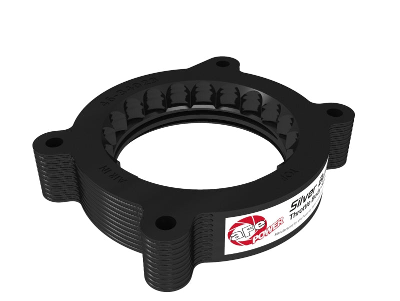 aFe 2020 Vette C8 Silver Bullet Aluminum Throttle Body Spacer / Works With aFe Intake Only - Black