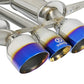 aFe Takeda 3in 304 SS Cat-Back Exhaust w/ Blue Flame Tips 2017+ Honda Civic Type R I4 2.0L (t)