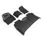 3D Maxpider 19-23 Gmc Sierra Crew Cab Kagu Floor Mat- Black R1 R2