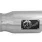 aFe MACH Force-Xp 3in Inlet x 4in Outlet x 9in Length 304 Stainless Steel Exhaust Tip Polished