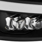 AlphaRex 07-13 Chevy 1500HD(NewBody) NOVA LED Proj Headlight Plank Sty Glos Blk w/Activ Lite/Seq Sig