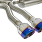 aFe Takeda 3in 304 SS Cat-Back Exhaust System w/ Blue Tips 2017+ Honda Civic Si 4Dr I4 1.5L (t)