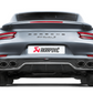 Akrapovic 16-17 Porsche 911 Turbo/Turbo S (991.2) Rear Carbon Fiber Diffuser - Matte