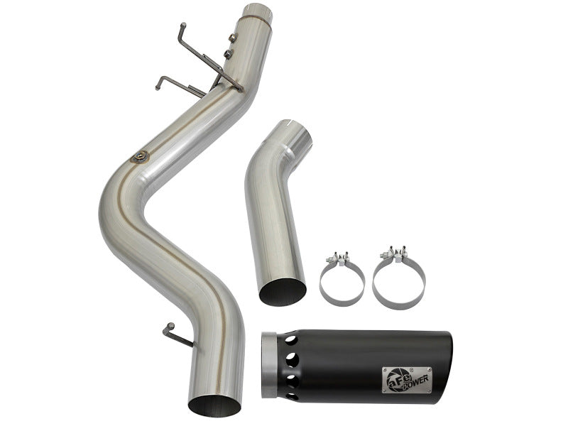 aFe LARGE BORE HD 5in 409-SS DPF-Back Exhaust w/Black Tip 2017 GM Duramax V8-6.6L (td) L5P