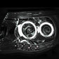 ANZO 2005-2011 Toyota Tacoma Projector Headlights w/ Halos Chrome