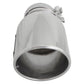 aFe MACH Force-XP 304 SS Right Side Single Wall Polished Exhaust Tip 4in Inlet x 6in Outlet x 12in L