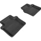 3D MAXpider 2007-2010 Chrysler Sebring Sedan Kagu 2nd Row Floormats - Black