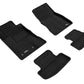 3D Maxpider 15-22 Ford Mustang Elegant 1st 2nd Row (2 Eyelets) - Floor Mat Set (Black)