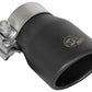 aFe MACH Force-XP 409 SS Single Wall Universal Clamp On Exhaust Tip - Black