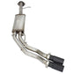 aFe Rebel Series Exhaust SS Front Side Exit CB w/ Black Tips 10-14 Ford F150 Ecoboost V8 6.2L