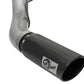 aFe Large Bore-HD 5in DPF Back 409 SS Exhaust System w/Black Tip 2017 Ford Diesel Trucks V8 6.7L(td)