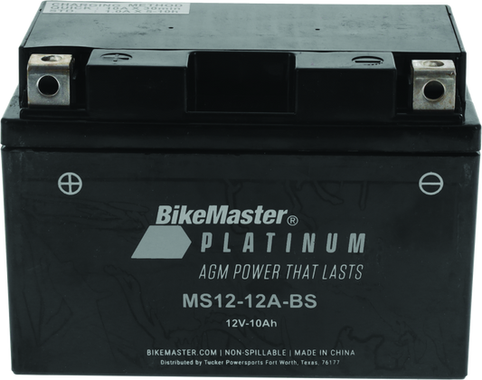 BikeMaster AGM Battery - MS12-12A-BS