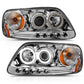 ANZO 1997.5-2003 Ford F-150 Projector Headlights w/ Halo Chrome 1pc