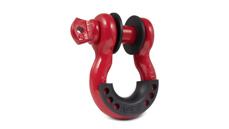 Body Armor 4x4 3/4in Red D-Ring with Black Isolators Single