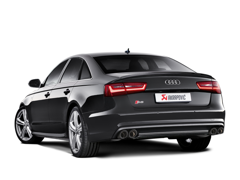 Akrapovic 13-17 Audi S6 Avant/Limousine (C7) Evolution Line Cat Back (Titanium) w/ Carbon Tips