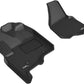 3D MAXpider 12-16 Ford F-250 350 450 Bucket Seats No Floor Shift Kagu 1st Row Floormats - Black