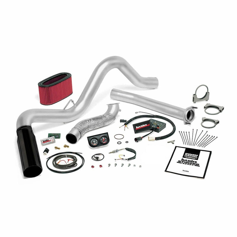 Banks Power 95.5-97 Ford 7.3L Auto Stinger System - SS Single Exhaust w/ Black Tip