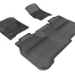 3D MAXpider 2014-2019 Chevrolet Silverado Crew Cab Kagu 1st & 2nd Row Floormats - Black