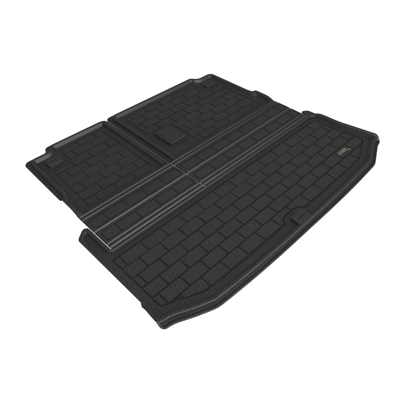 3D Maxpider 20-24 Toyota Highlander With Subwoofer Kagu Black Seat Back Protector Cargo Liner