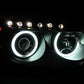 ANZO 2005-2010 Scion Tc Projector Headlights w/ Halo Black (CCFL)