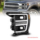 Anzo 21-23 Ford F150 LED Projector Headlight w/Switchback+Sequential - Black (Driver Side Only)