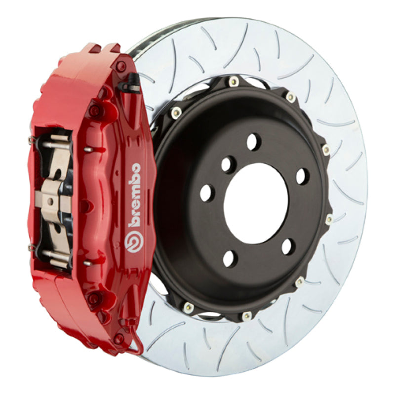 Brembo 99-07 Evo VI/VII/VIII/IXFront GT BBK 4 Piston Cast 2pc 355x32 2pc Rotor Slotted Type3-Red