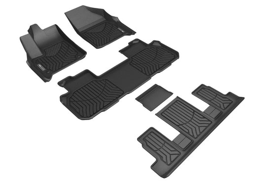 3D Maxpider 18-23 Chevrolet Traverse 7-Seat Maxtrac Black R1 R2 R3