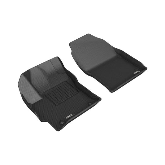 3D MAXider 22-23 Toyota Corolla Cross FWD Kagu Black Floor Mats - Row 1