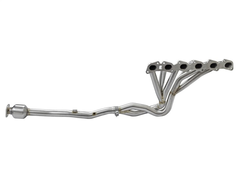 aFe Power Twisted Steel Long Tube Header & Connection Pipes (Street Series) 01-16 Nissan Patrol