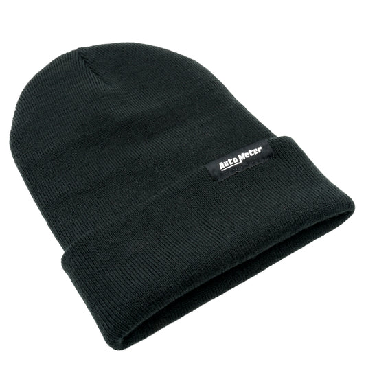 Autometer Black Fold Cuff Knit Hat