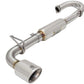 aFe 11-16 Scion TC L4-2.5L 304SS 2-1/4in to 2-1/2in Axle-Back Takeda Exhaust w/ Polished Tip