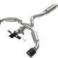 aFe 23-24 Toyota GR Corolla L3 1.6L (t) Gemini XV 3in to 2-1/2in CatBack Exhaust w/Carbon Fiber Tips