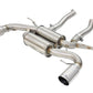 aFe MACHForce XP 2.5in Axle Back Stainless Exhaust w/ Polished Tips 07-13 BMW 335i 3.0L L6 (E90/92)