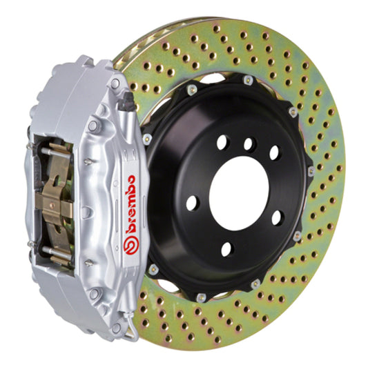 Brembo 08-13 128i/08-13 135i Front GT BBK 6 Piston Cast 355x32 2pc Rotor Drilled-Silver