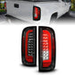 ANZO 15-21 GMC Canyon Full LED Taillights w/ Red Lightbar Black Housing/Clear Lens