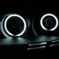 ANZO 2006-2009 Volkswagen Rabbit Projector Headlights w/ Halo Black (CCFL)