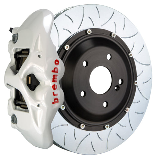 Brembo 06-09 997.1 GT3 Rear GT BBK 4 Piston Cast 380x28 2pc Rotor Slotted Type3-White